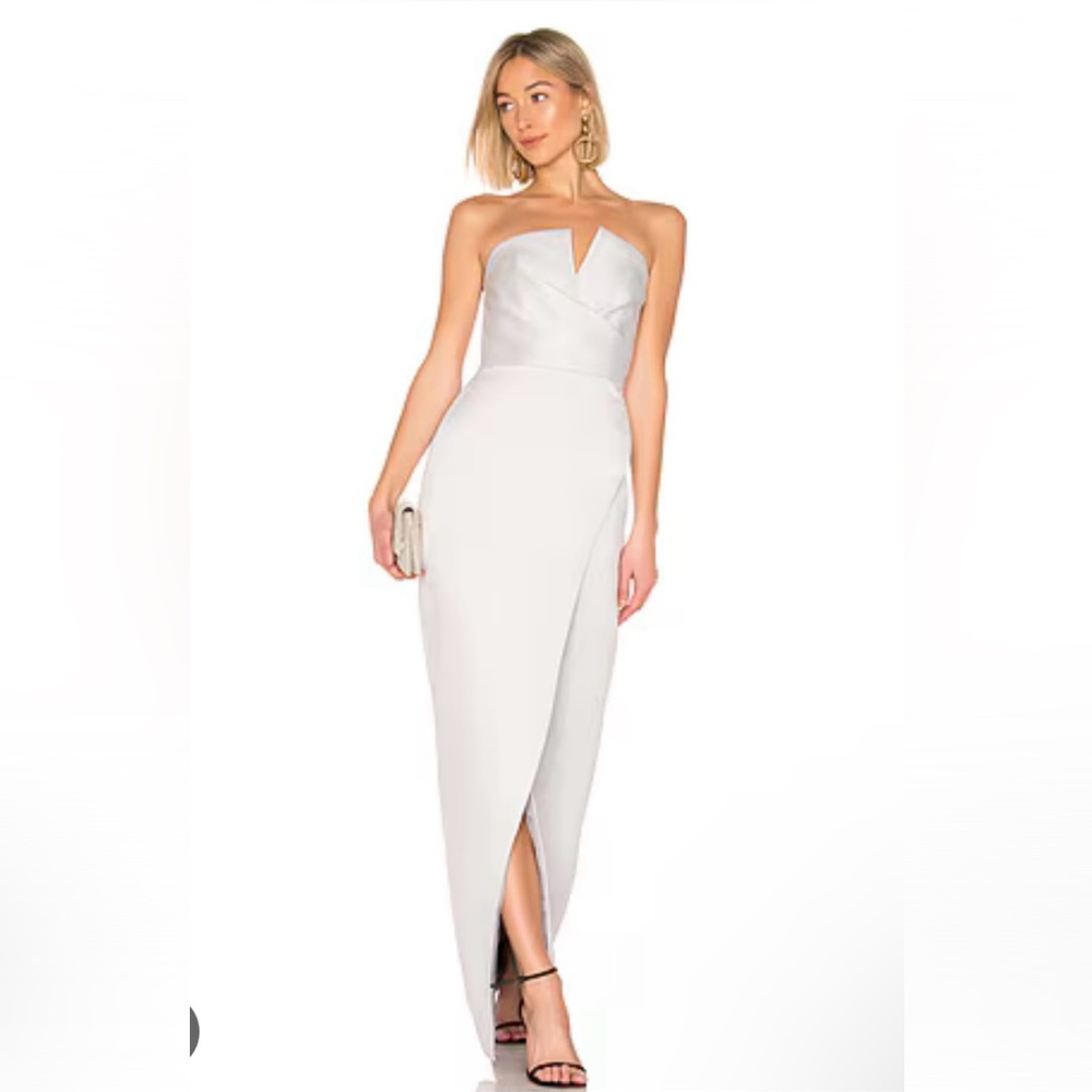 Jay Godfrey Silver Darcy Gown